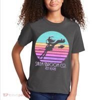 Retro Salem Broom Co. Est 1692 Halloween Kids T-Shirt thumb 2