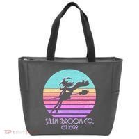 Retro Salem Broom Co. Est 1692 Halloween Tote Bag thumb 0