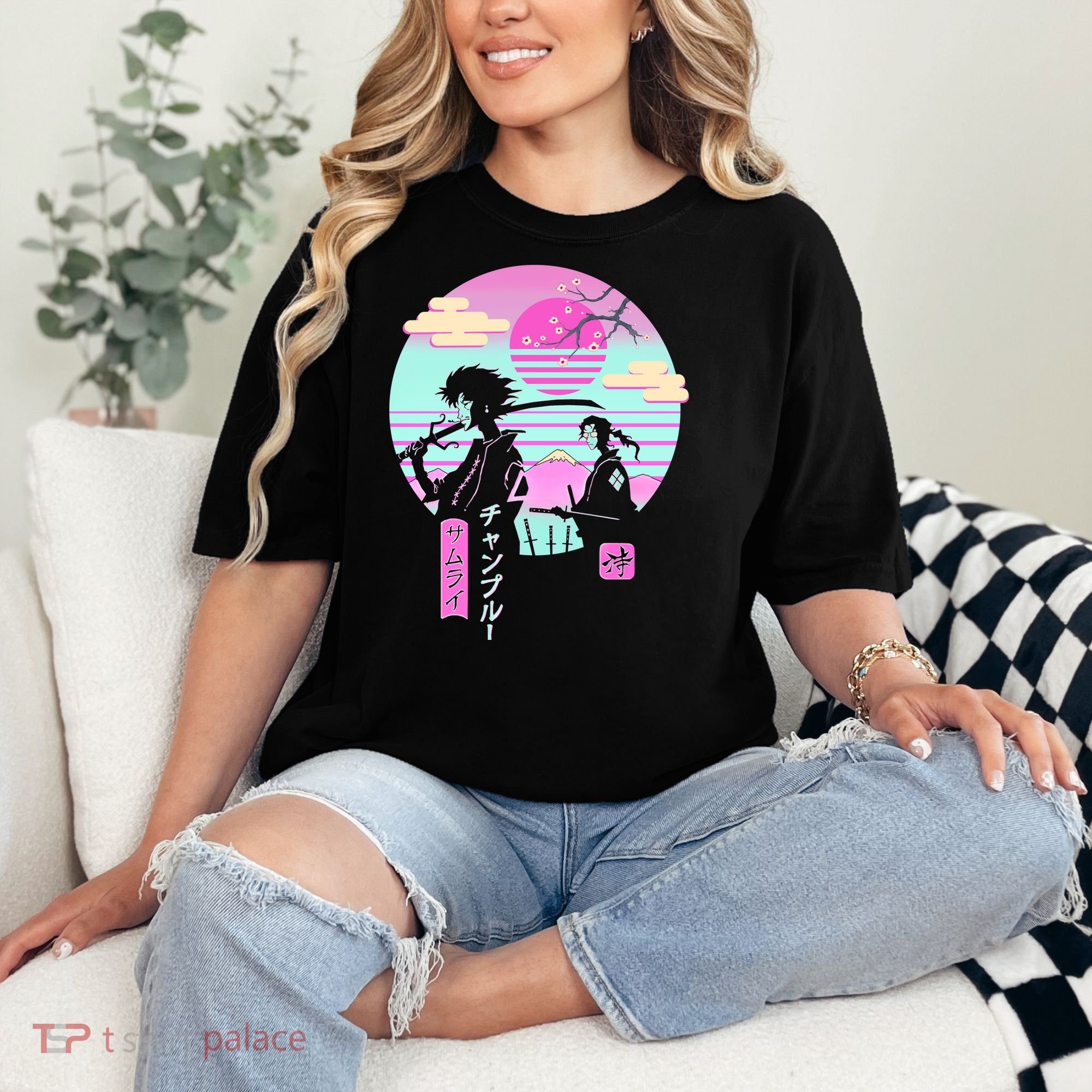 Retro Samurai Chillhop Anime Comfort Colors T-Shirt