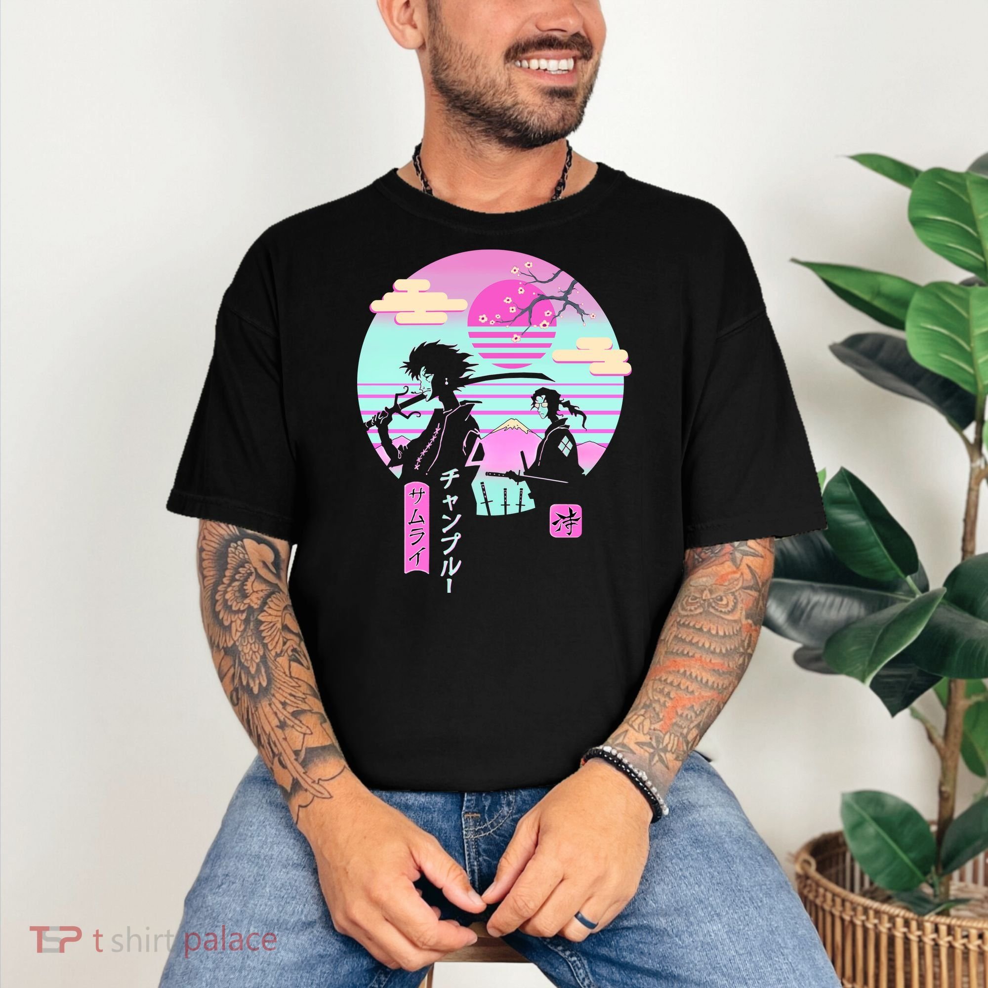 Retro Samurai Chillhop Anime Comfort Colors T-Shirt