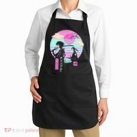 Retro Samurai Chillhop Anime Apron thumb 2