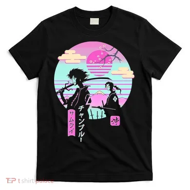 Retro Samurai Chillhop Anime T-Shirt
