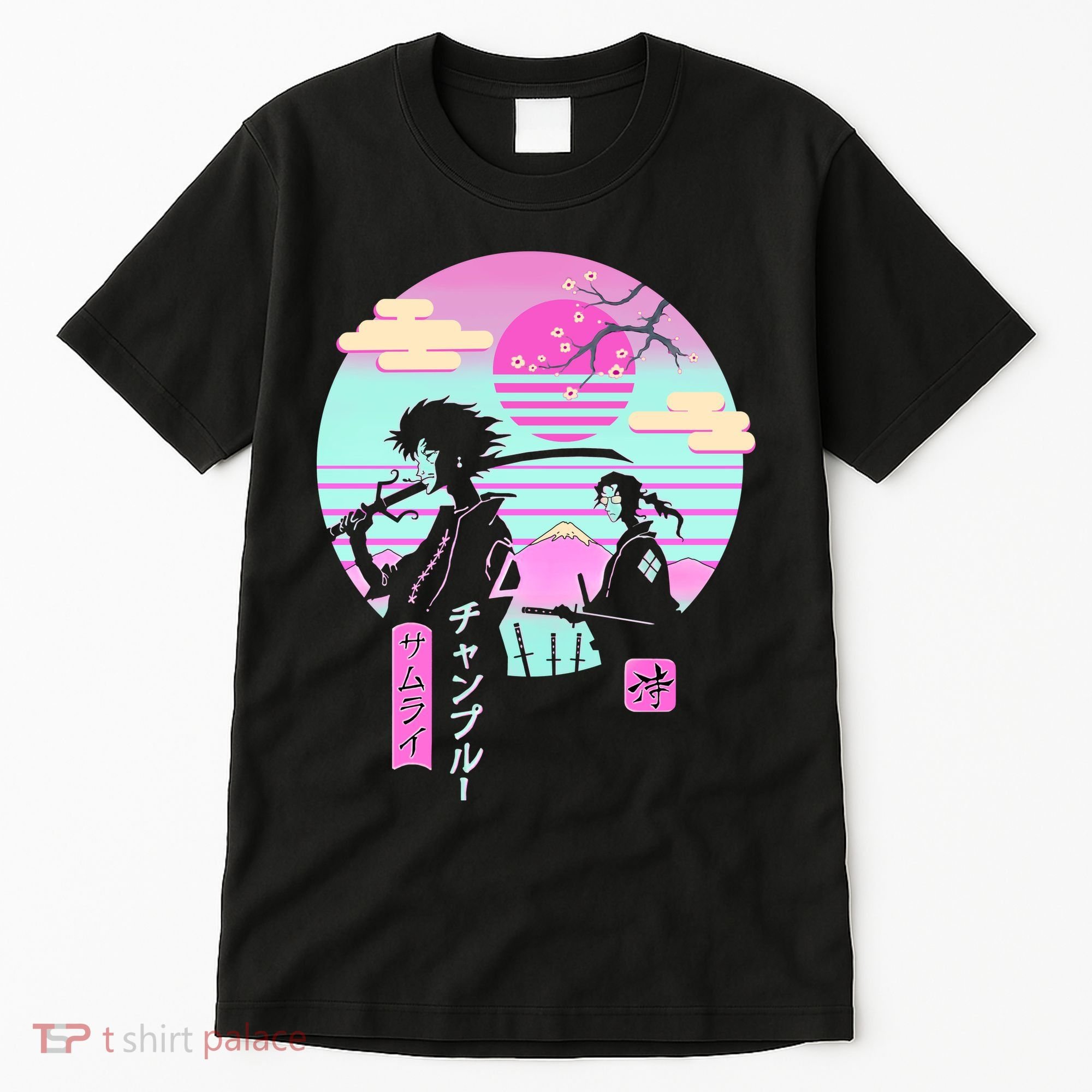 Retro Samurai Chillhop Anime Tall T-Shirt