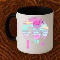 Retro Samurai Chillhop Anime Coffee Mug thumb 2