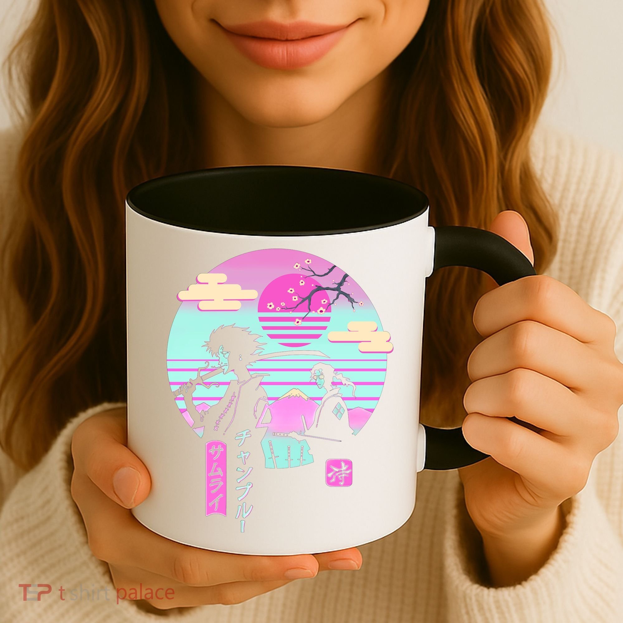 Retro Samurai Chillhop Anime Coffee Mug