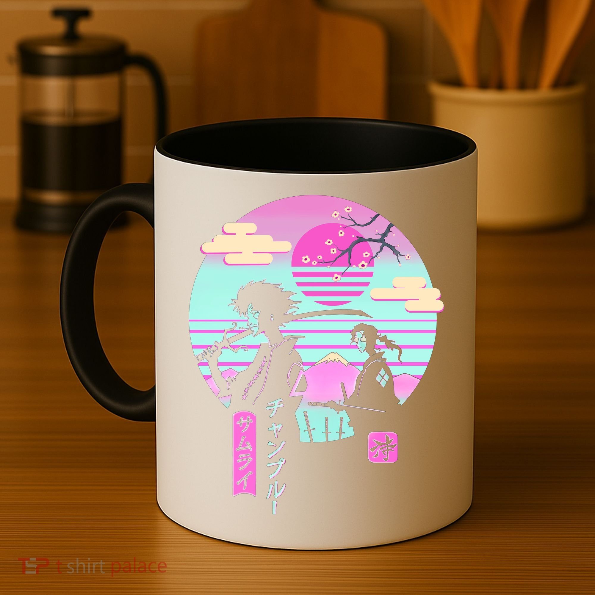 Retro Samurai Chillhop Anime Coffee Mug