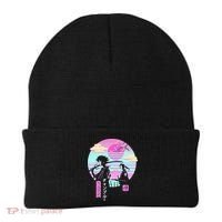 Retro Samurai Chillhop Anime Beanie thumb 0