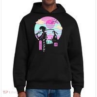 Retro Samurai Chillhop Anime District V.I.T. Heavyweight Hoodie thumb 0