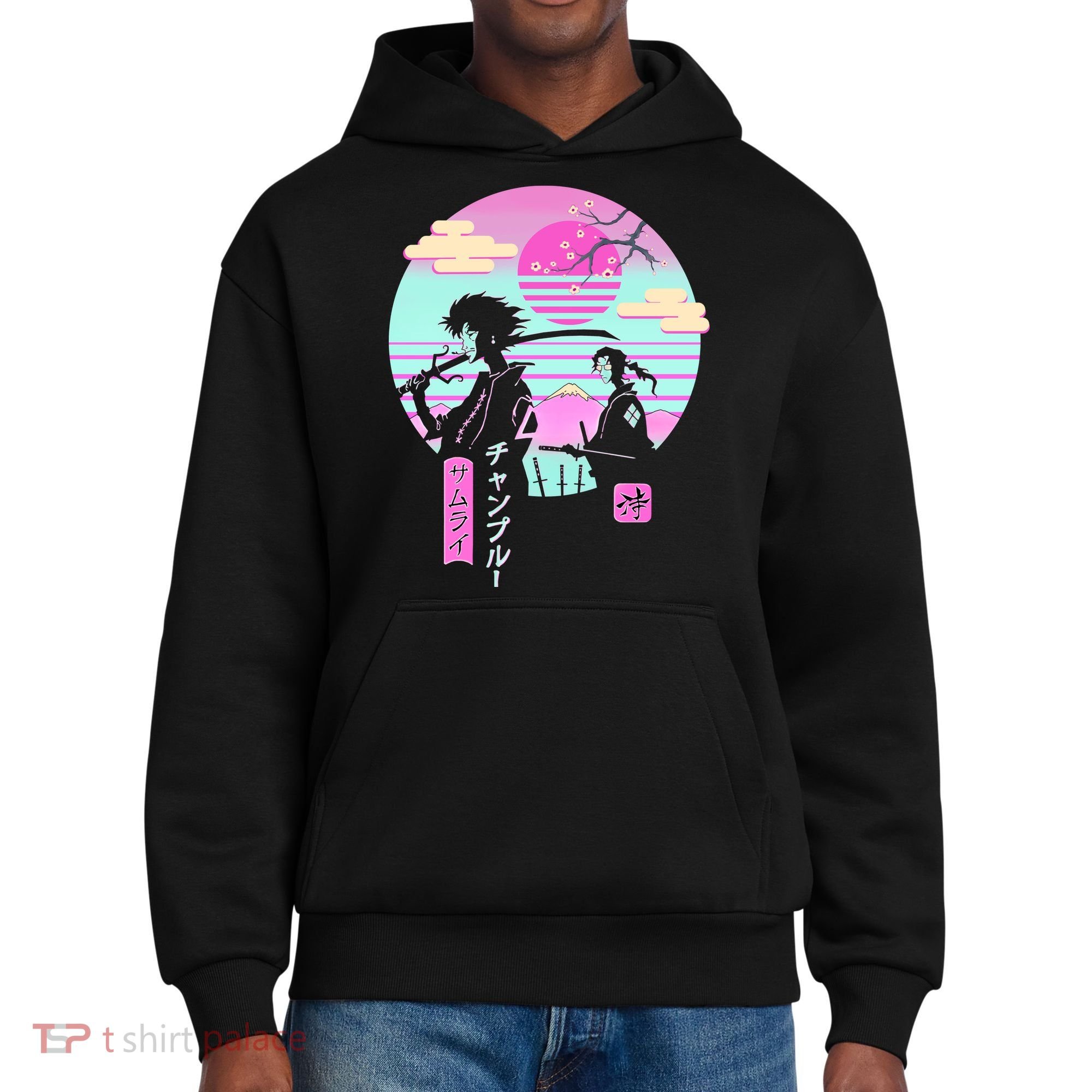 Retro Samurai Chillhop Anime District V.I.T. Heavyweight Hoodie