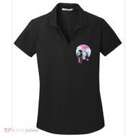 Retro Samurai Chillhop Anime Women's Dry Zone Grid Polo thumb 0