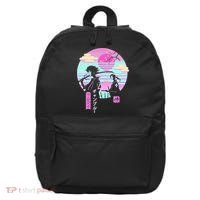 Retro Samurai Chillhop Anime 16 in Basic Backpack thumb 0