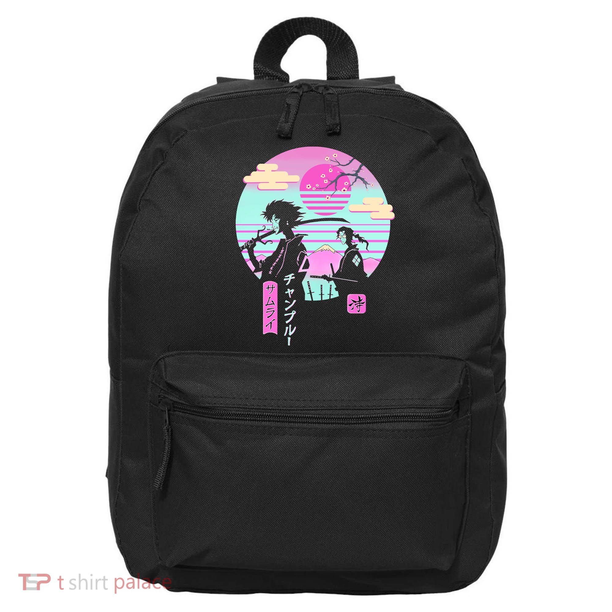 Retro Samurai Chillhop Anime 16 in Basic Backpack