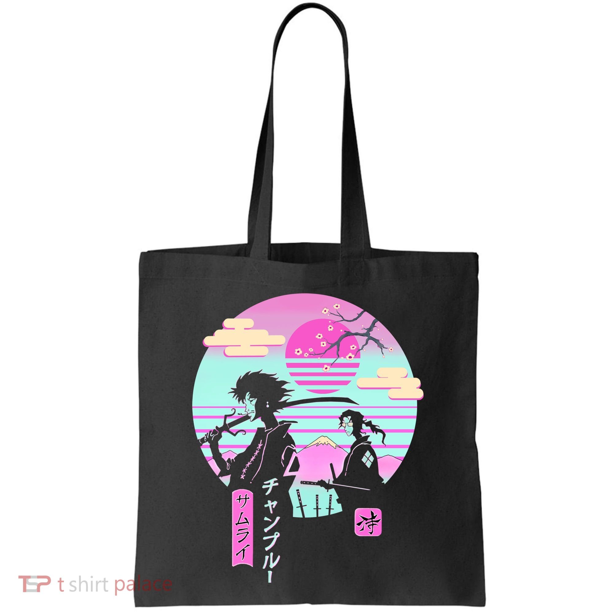 Retro Samurai Chillhop Anime Tote Bag
