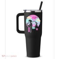 Retro Samurai Chillhop Anime 40oz Vacuum Insulated Stainless Steel Travel Tumbler thumb 2