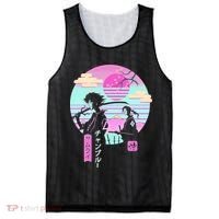 Retro Samurai Chillhop Anime Mesh Reversible Basketball Jersey Tank thumb 0