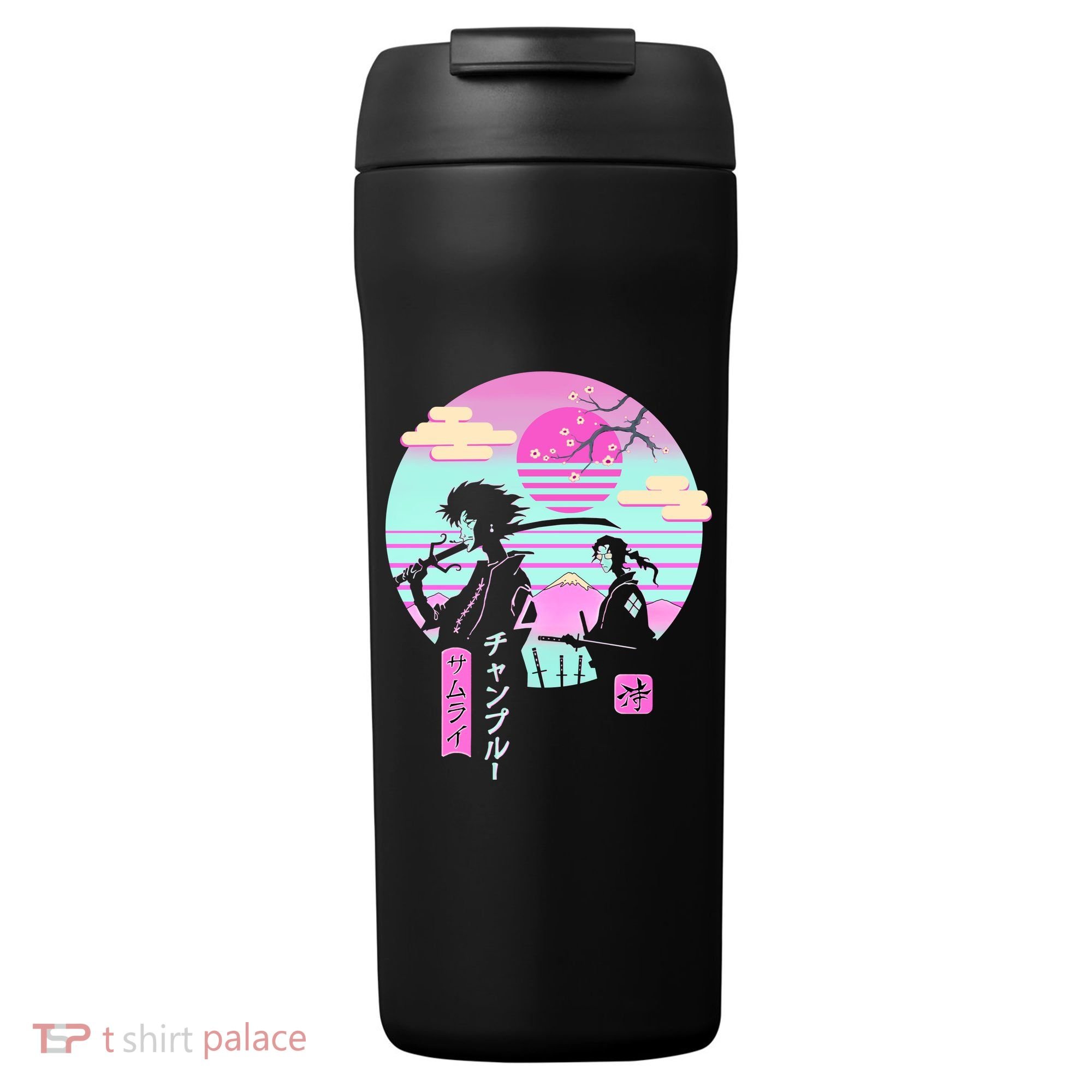 Retro Samurai Chillhop Anime 24oz Duet Stainless Steel Tumbler