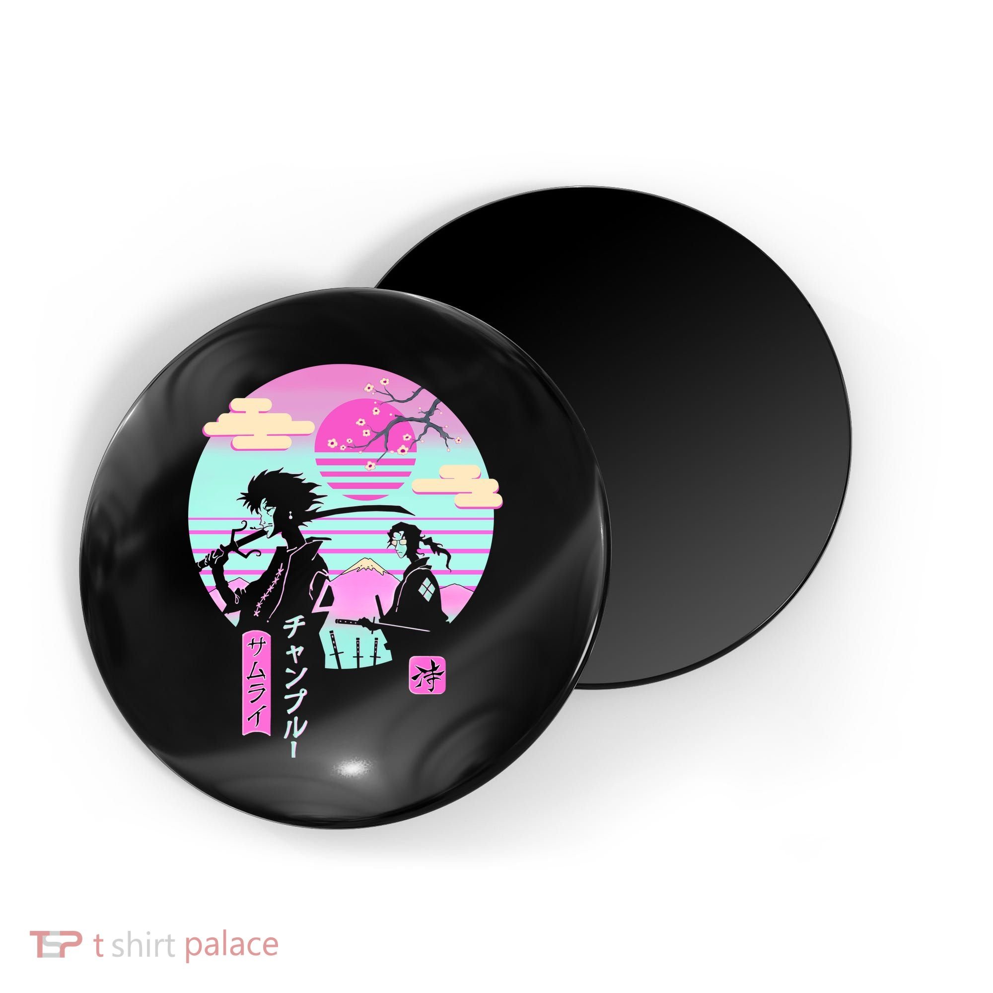 Retro Samurai Chillhop Anime Magnet