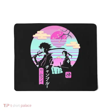 Retro Samurai Chillhop Anime Mousepad