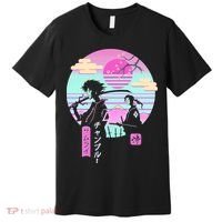 Retro Samurai Chillhop Anime Premium T-Shirt thumb 0
