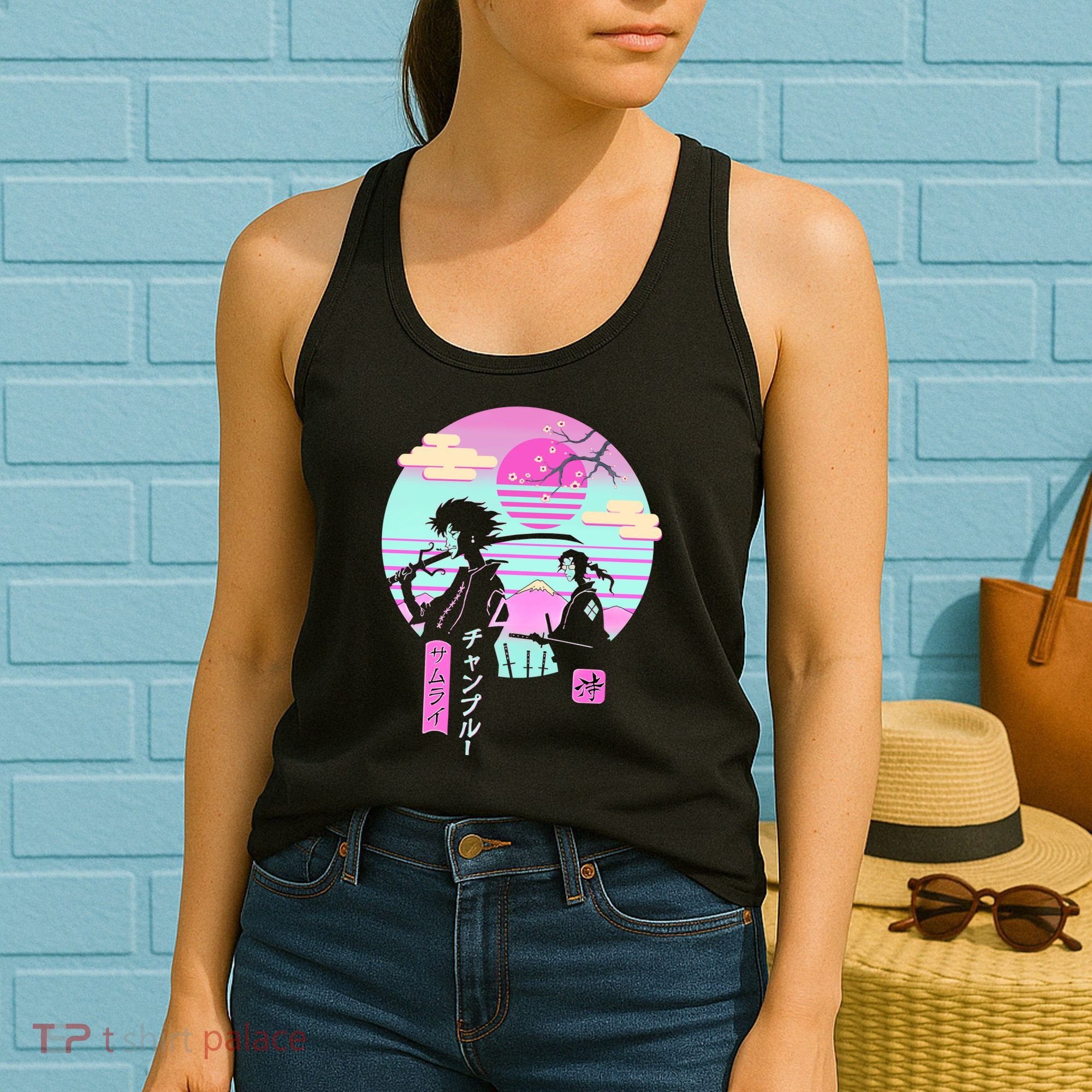 Retro Samurai Chillhop Anime Women's Tank Top