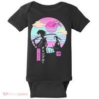 Retro Samurai Chillhop Anime Baby Bodysuit thumb 0