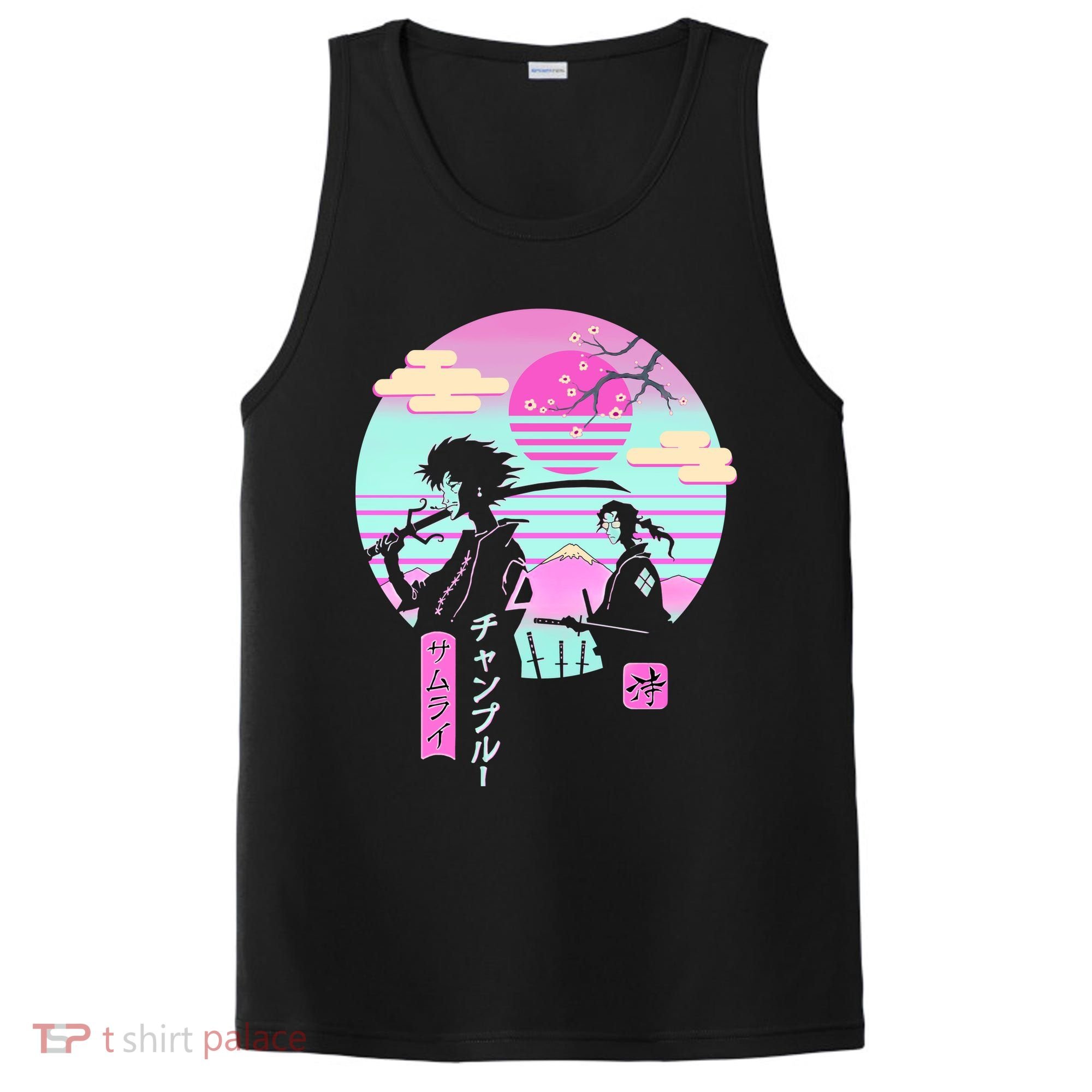 Retro Samurai Chillhop Anime PosiCharge Competitor Tank