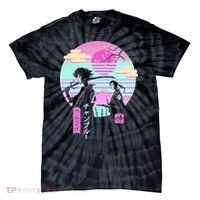 Retro Samurai Chillhop Anime Tie-Dye T-Shirt thumb 0
