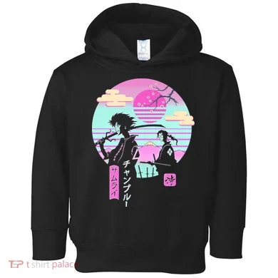 Retro Samurai Chillhop Anime Toddler Hoodie