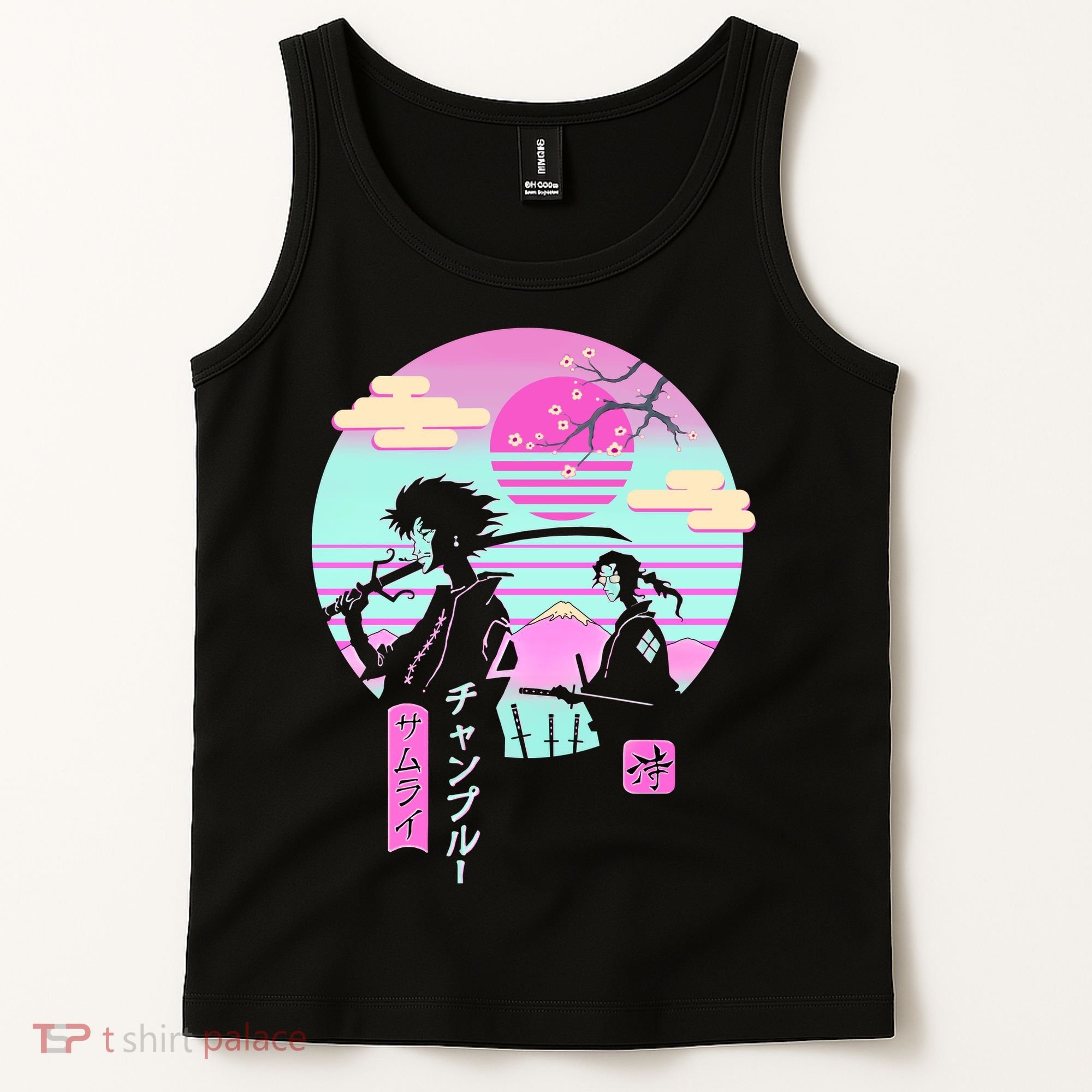 Retro Samurai Chillhop Anime Tank Top