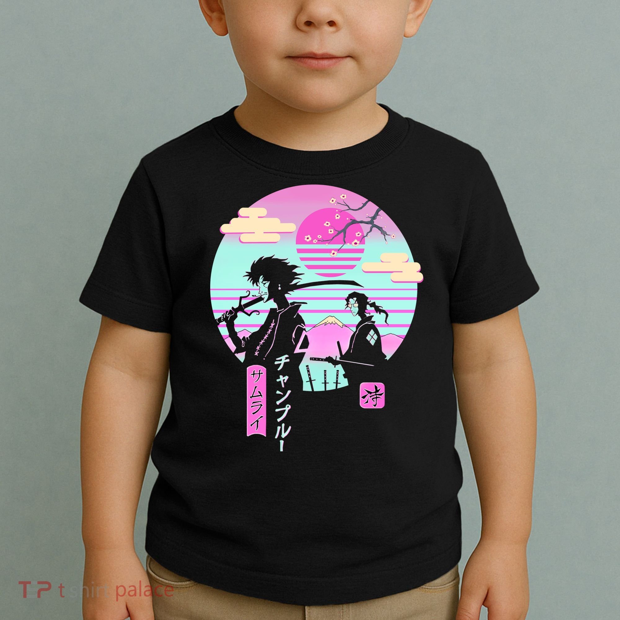 Retro Samurai Chillhop Anime Toddler T-Shirt