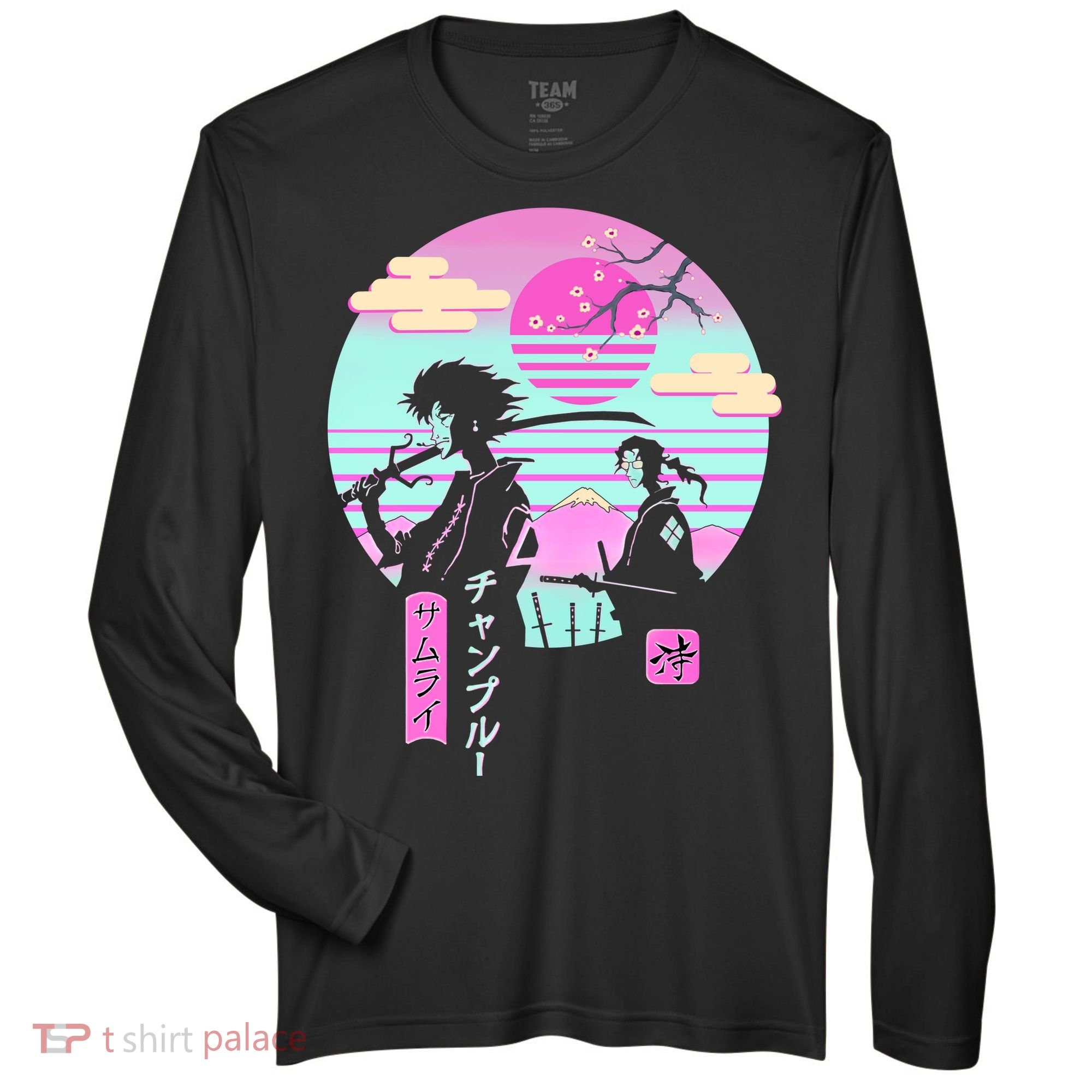 Retro Samurai Chillhop Anime Zone Performance Long-Sleeve T-Shirt