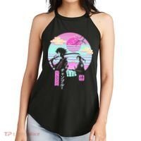 Retro Samurai Chillhop Anime Women's Perfect Tri Rocker Tank thumb 2