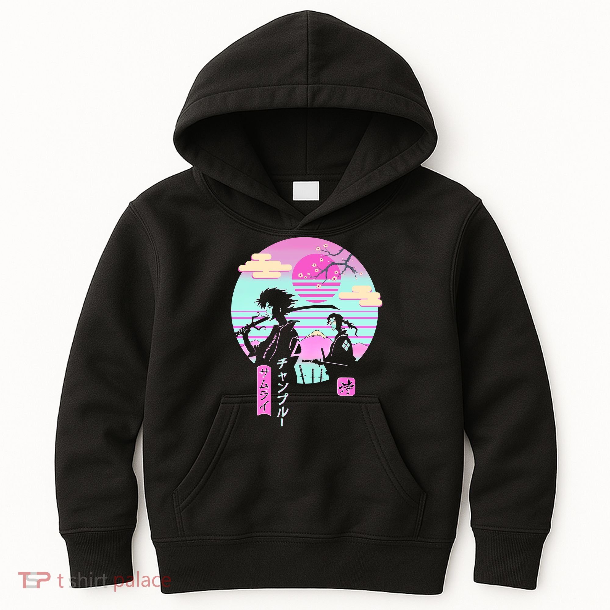 Retro Samurai Chillhop Anime Kids Hoodie