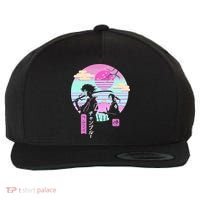 Retro Samurai Chillhop Anime Wool Snapback Cap thumb 0