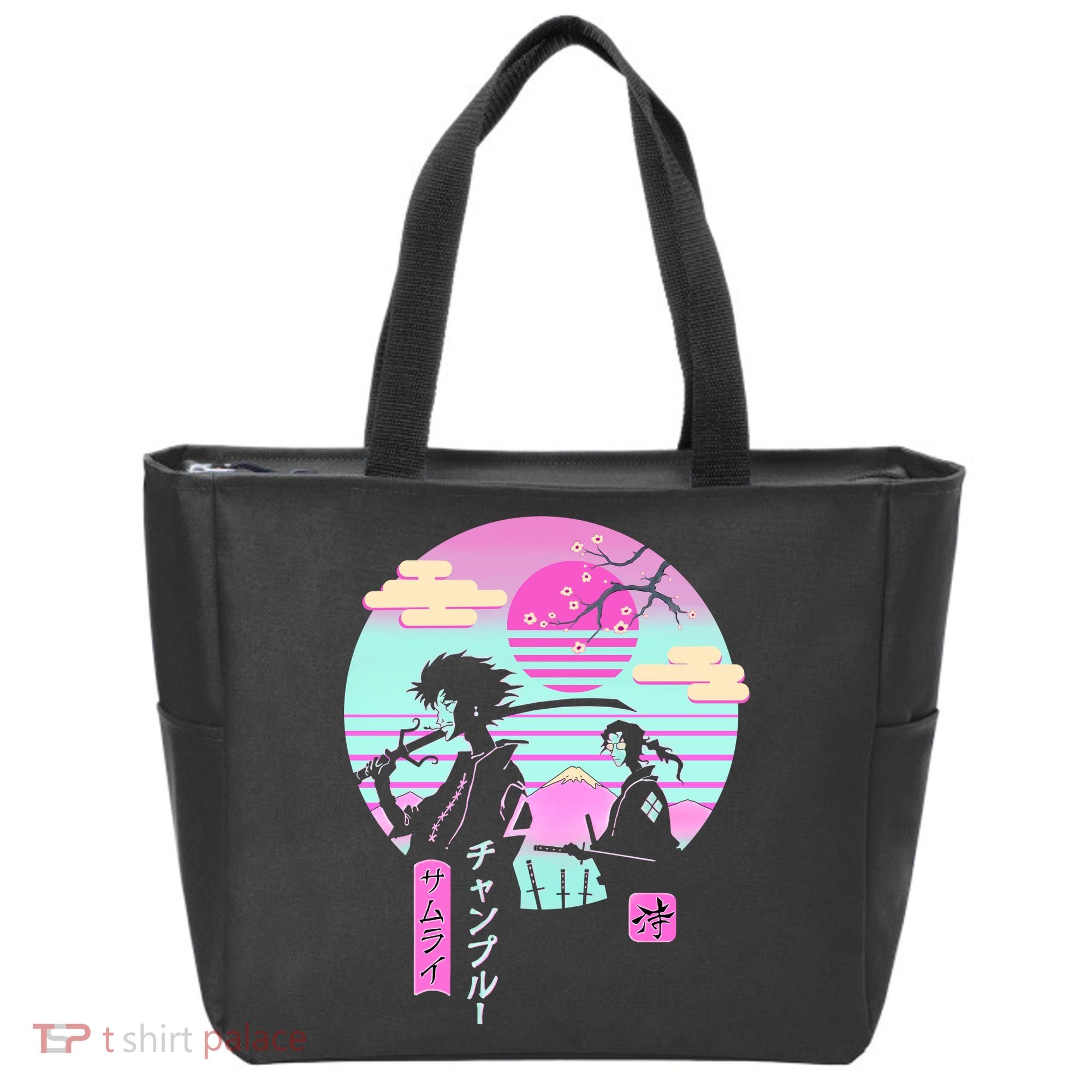 Retro Samurai Chillhop Anime Tote Bag