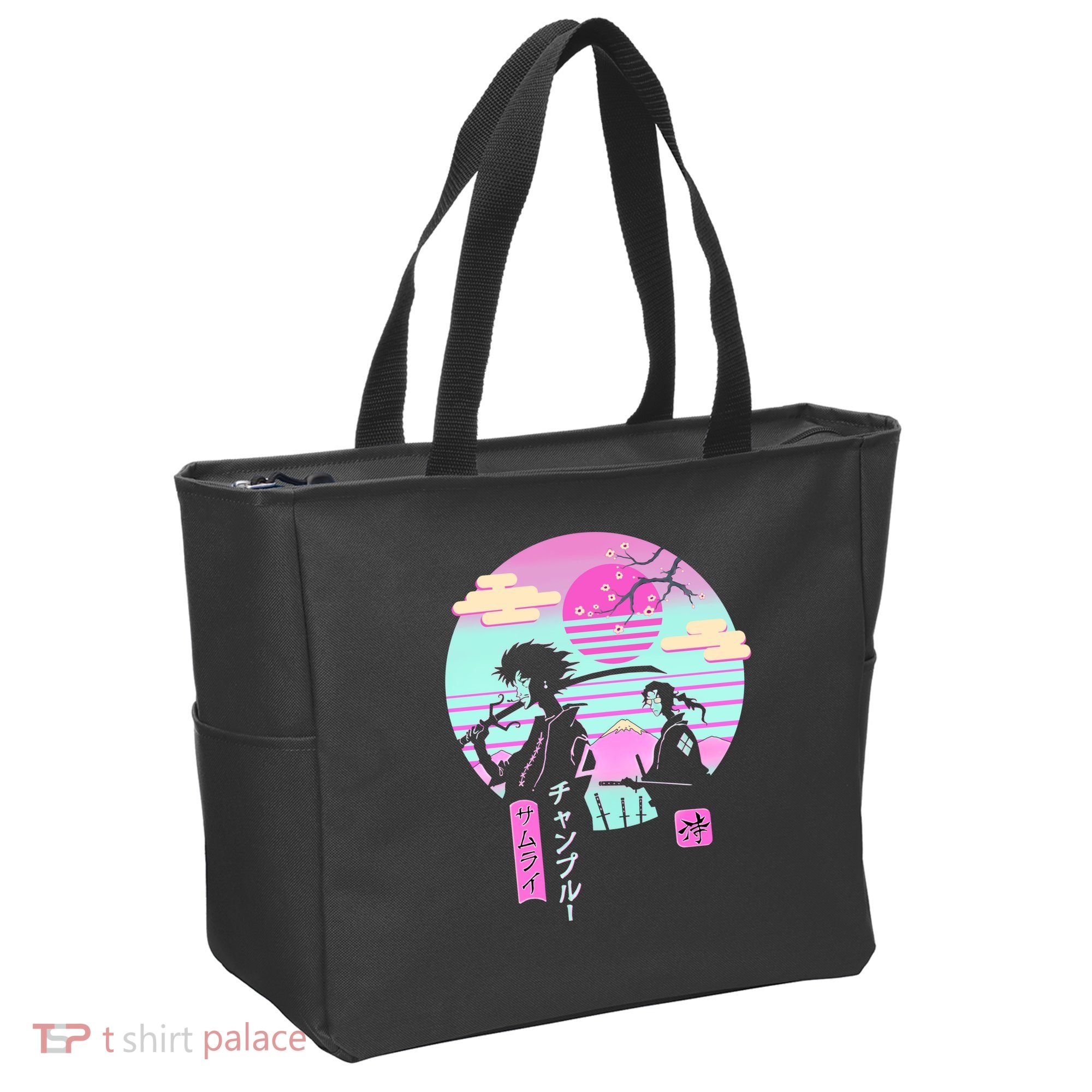 Retro Samurai Chillhop Anime Tote Bag