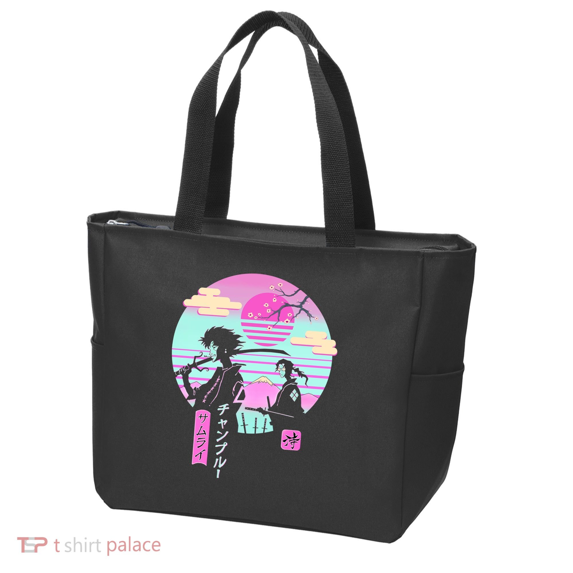 Retro Samurai Chillhop Anime Tote Bag