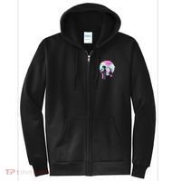 Retro Samurai Chillhop Anime Full Zip Hoodie thumb 0