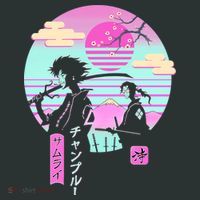 Retro Samurai Chillhop Anime Infant Baby Jersey Bodysuit thumb 2