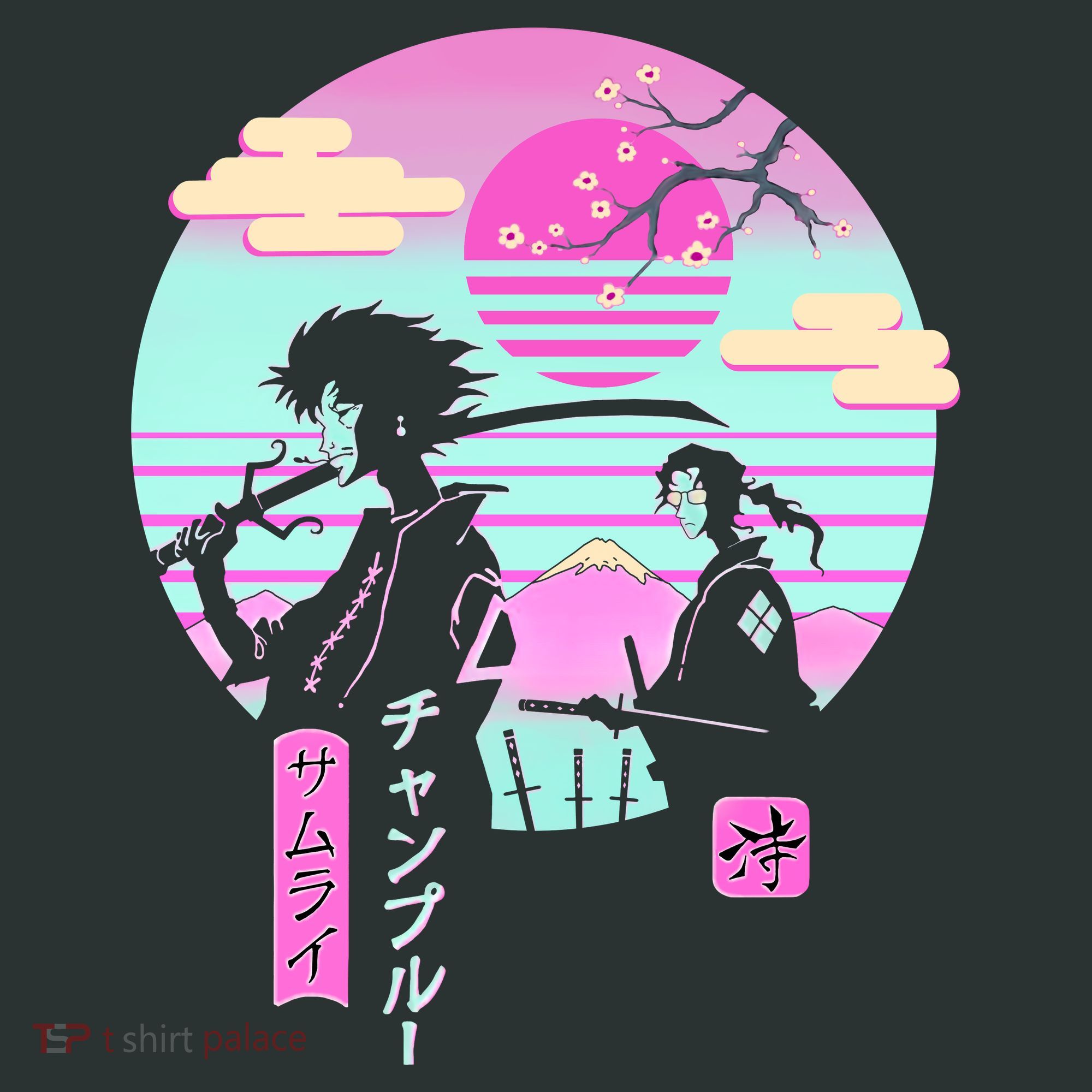 Retro Samurai Chillhop Anime Infant Baby Jersey Bodysuit