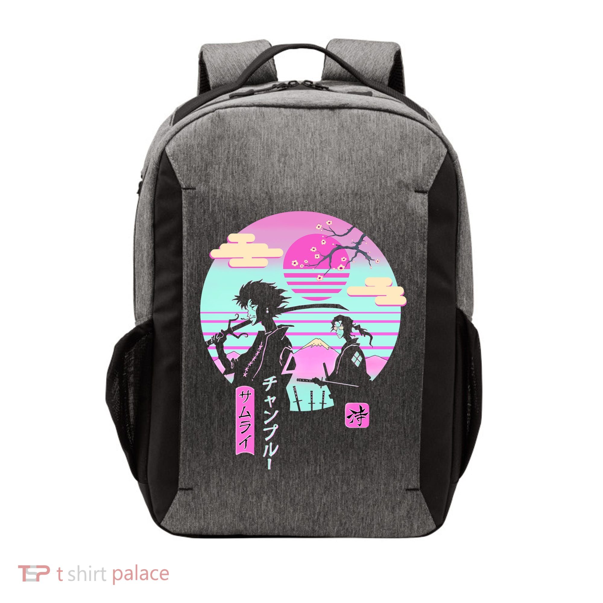 Retro Samurai Chillhop Anime Vector Backpack