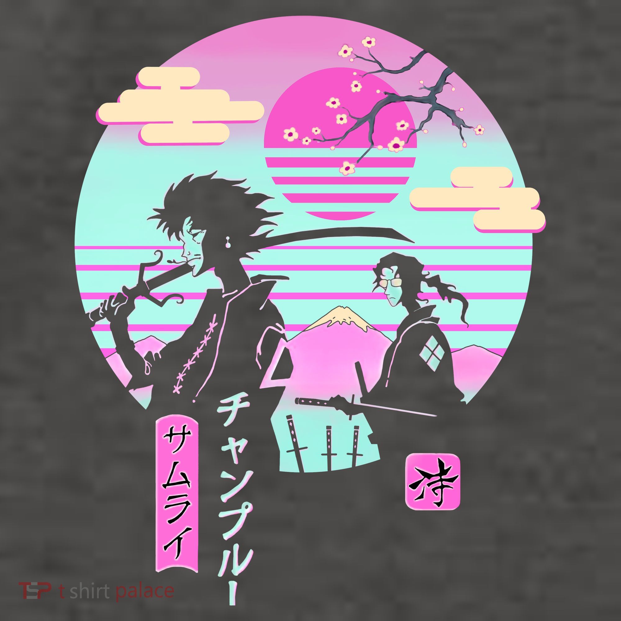 Retro Samurai Chillhop Anime Vector Backpack
