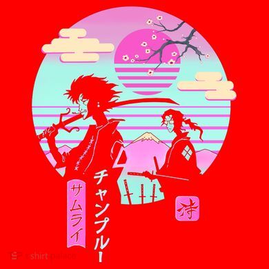 Retro Samurai Chillhop Anime Santa Hat