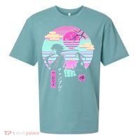 Retro Samurai Chillhop Anime Sueded Cloud Jersey T-Shirt thumb 0