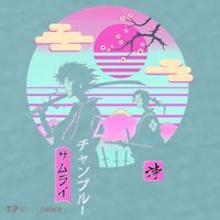 Retro Samurai Chillhop Anime Sueded Cloud Jersey T-Shirt thumb 2