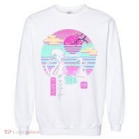 Retro Samurai Chillhop Anime Garment-Dyed Sweatshirt thumb 0