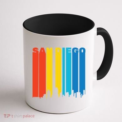 Retro San Diego Coffee Mug back