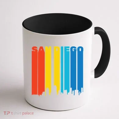 Retro San Diego Coffee Mug back
