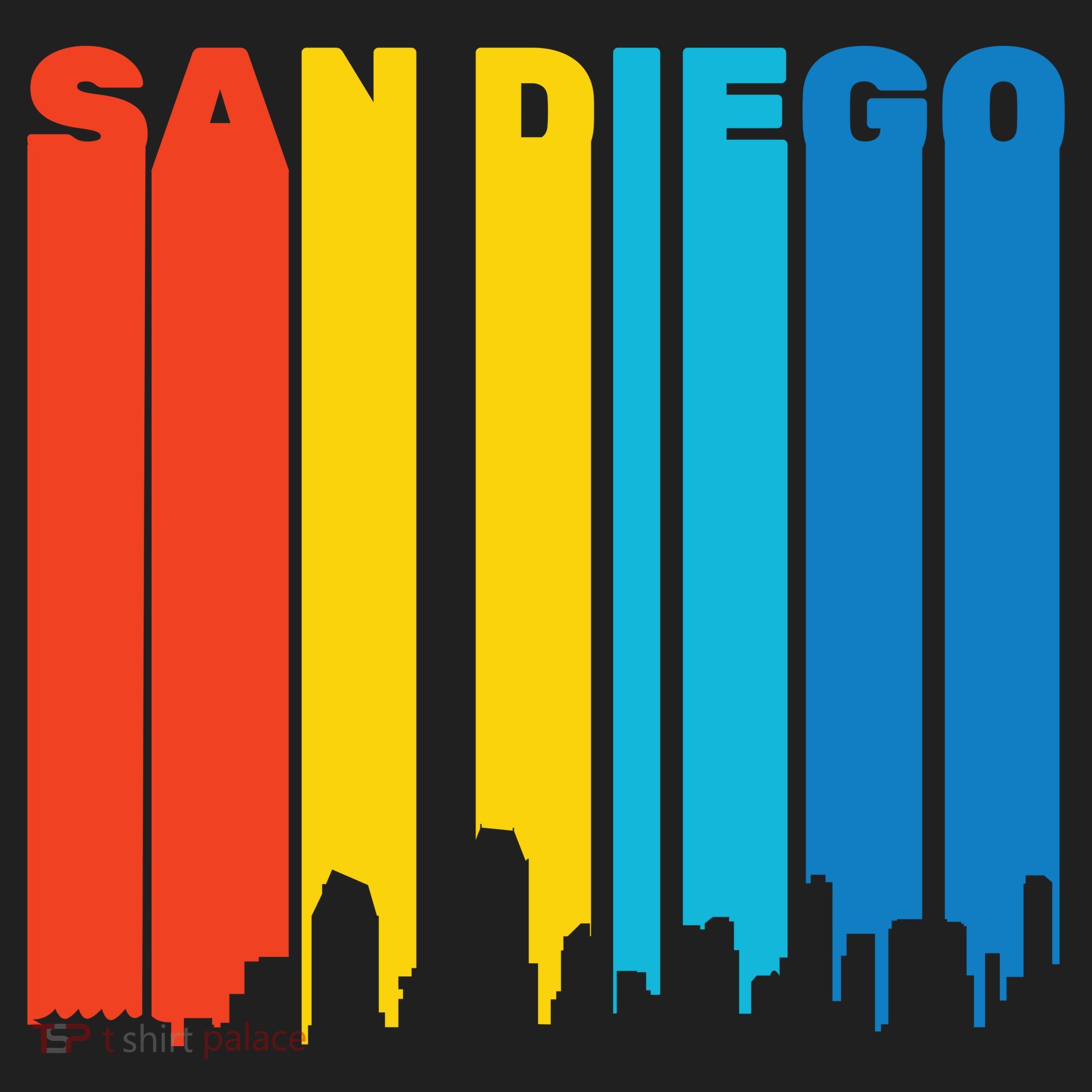Retro San Diego Golf Towel