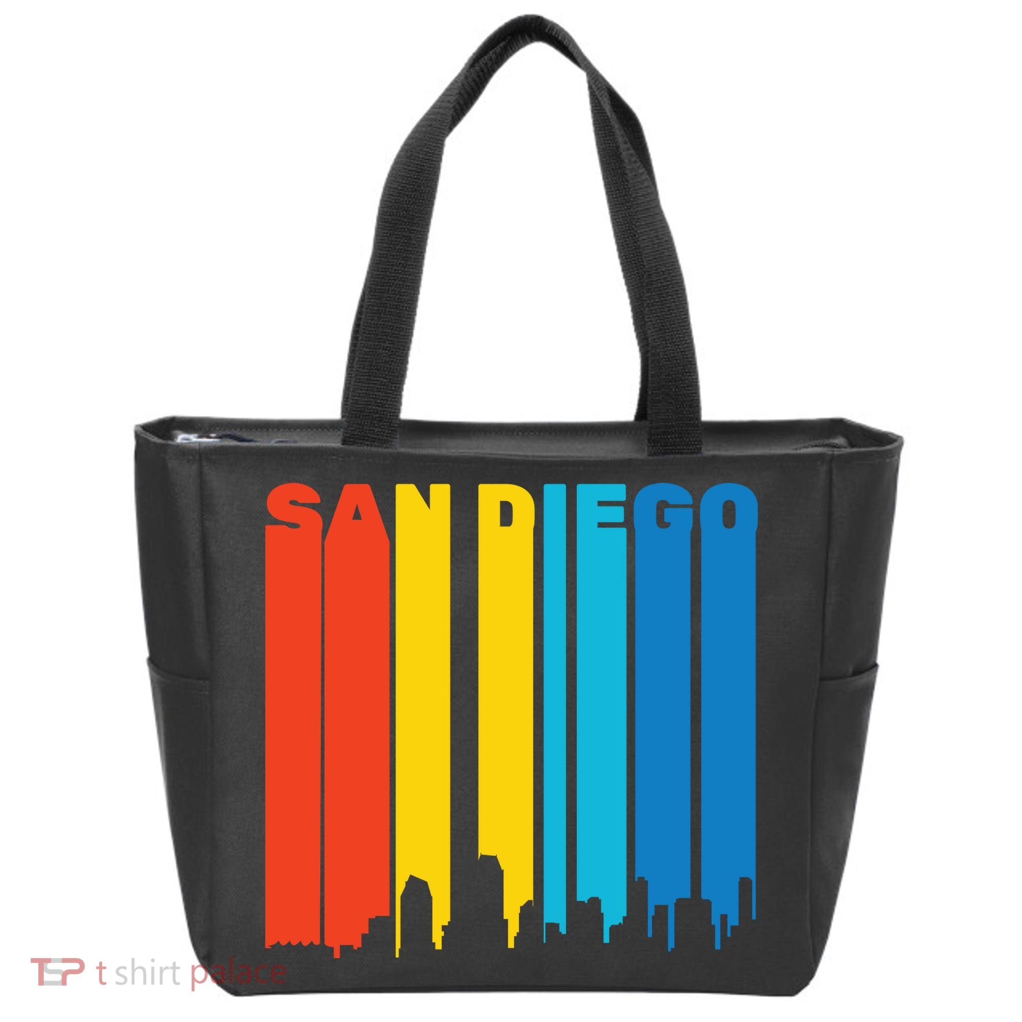 Retro San Diego Tote Bag